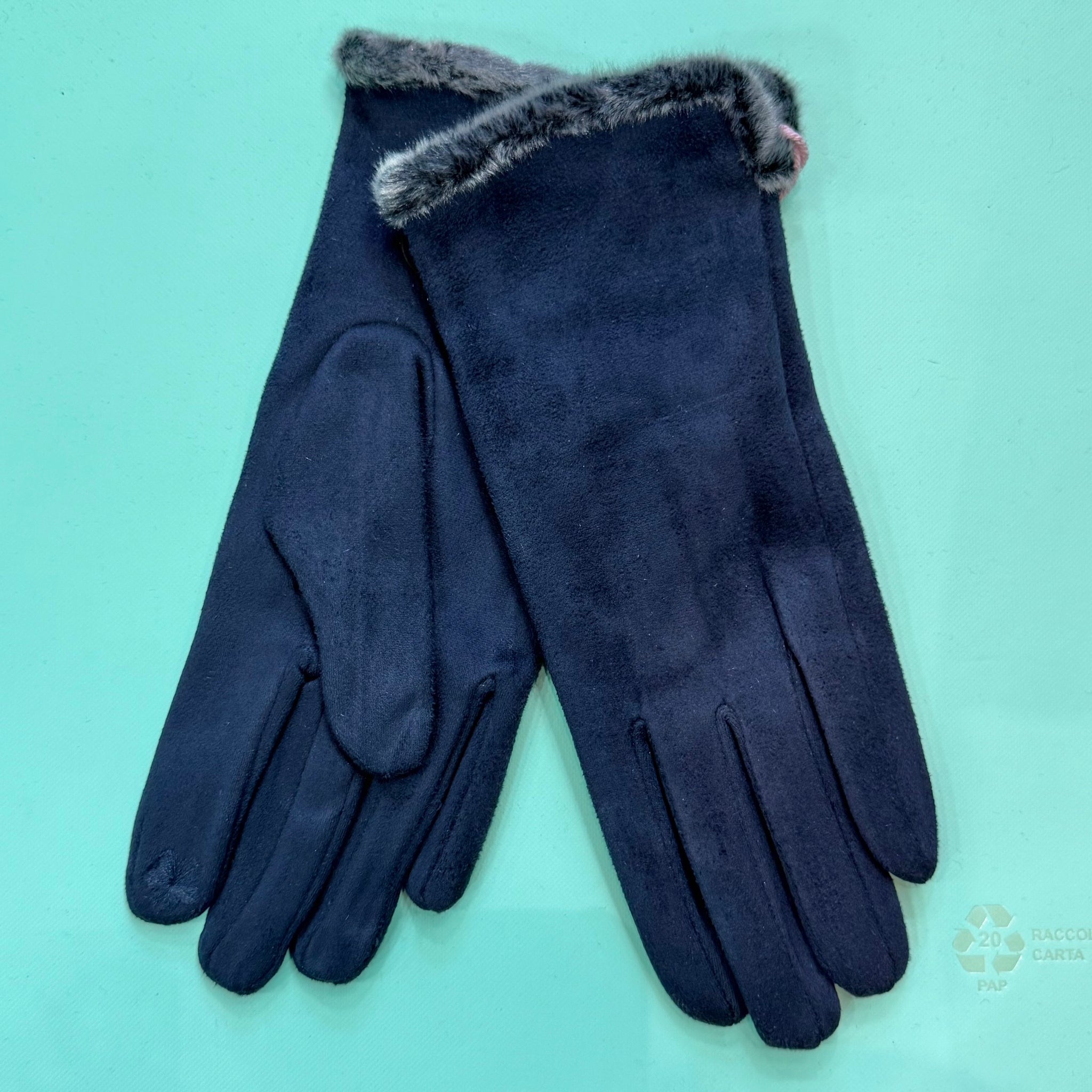 LuLu Faux Fur Edged Gloves