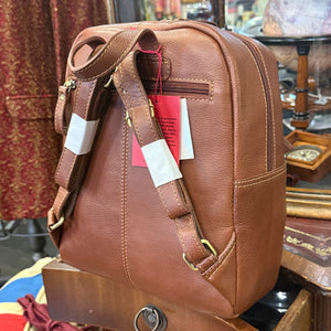 The Alice Ruck Sack Leather & Harris Tweed Bag