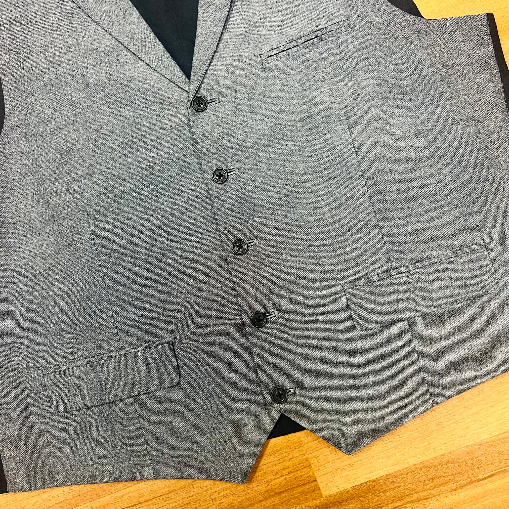 Grey and Black Hammond & Co. Waistcoat