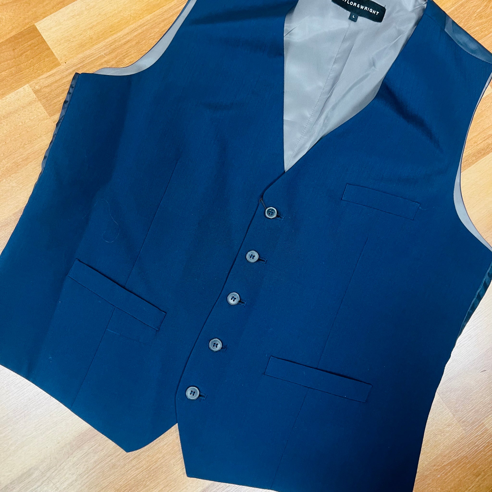 Navy Waistcoat by Tailor & Wright