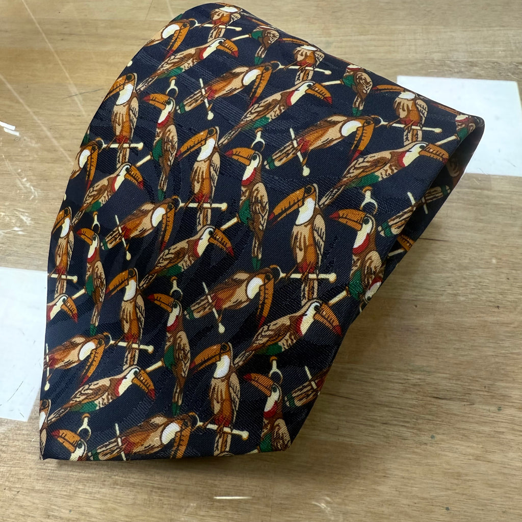 Silk Tie - Toucans by Diamond Silks