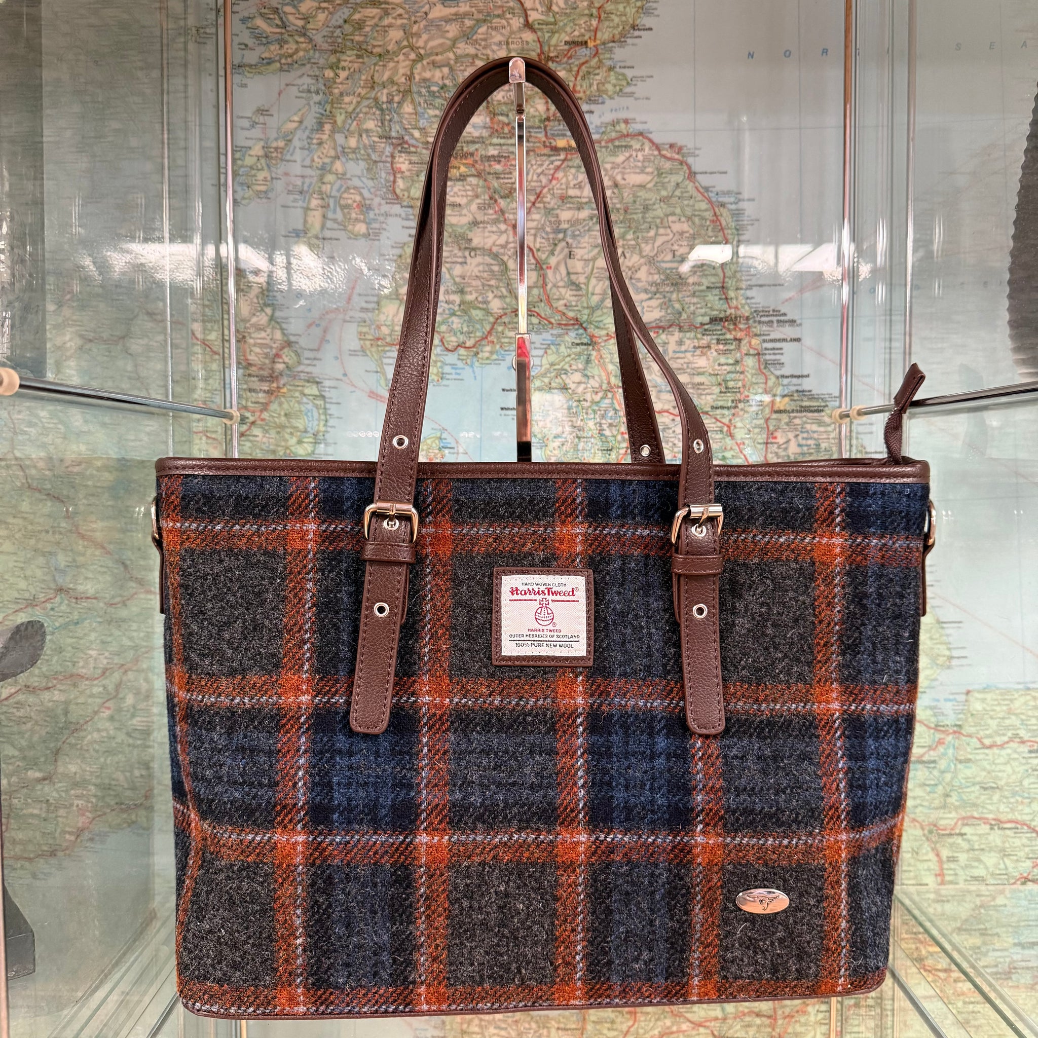 Harris Tweed Large Sharrone Tote Bag