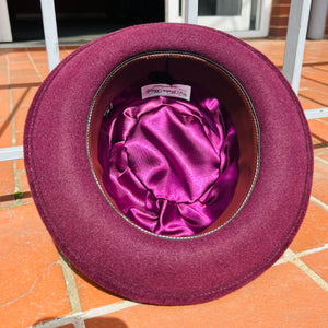 Blackcurrant Fur Felt Pork Pie Hat