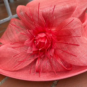 Laura McClelland Coral Occasion Hat