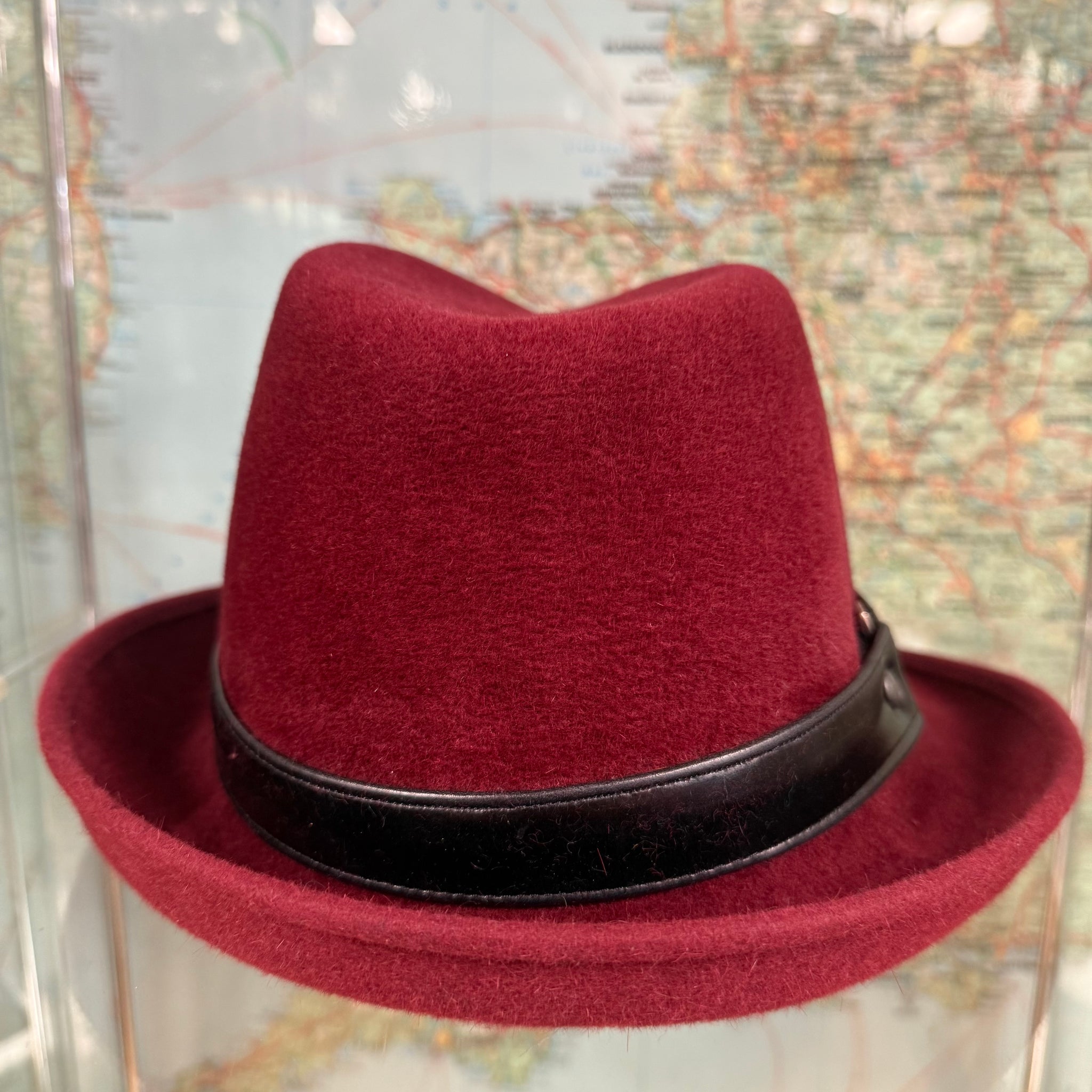 Philip Wine Fur Felt Trilby Hat