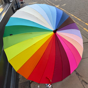 Umbrella - 105cm Dia - Rainbow