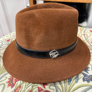 WW Fedora Cinnamon Fur Felt Hat (Small)