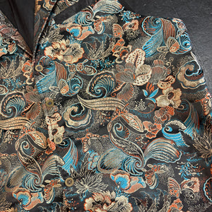 Waistcoat - Gold/Teal/Black (L)