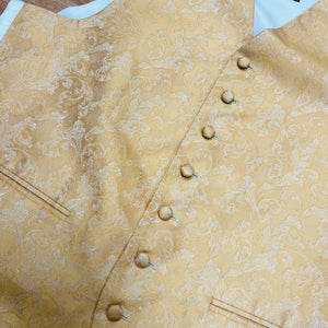 Decorative Gold Fabric Waistcoat (XL)