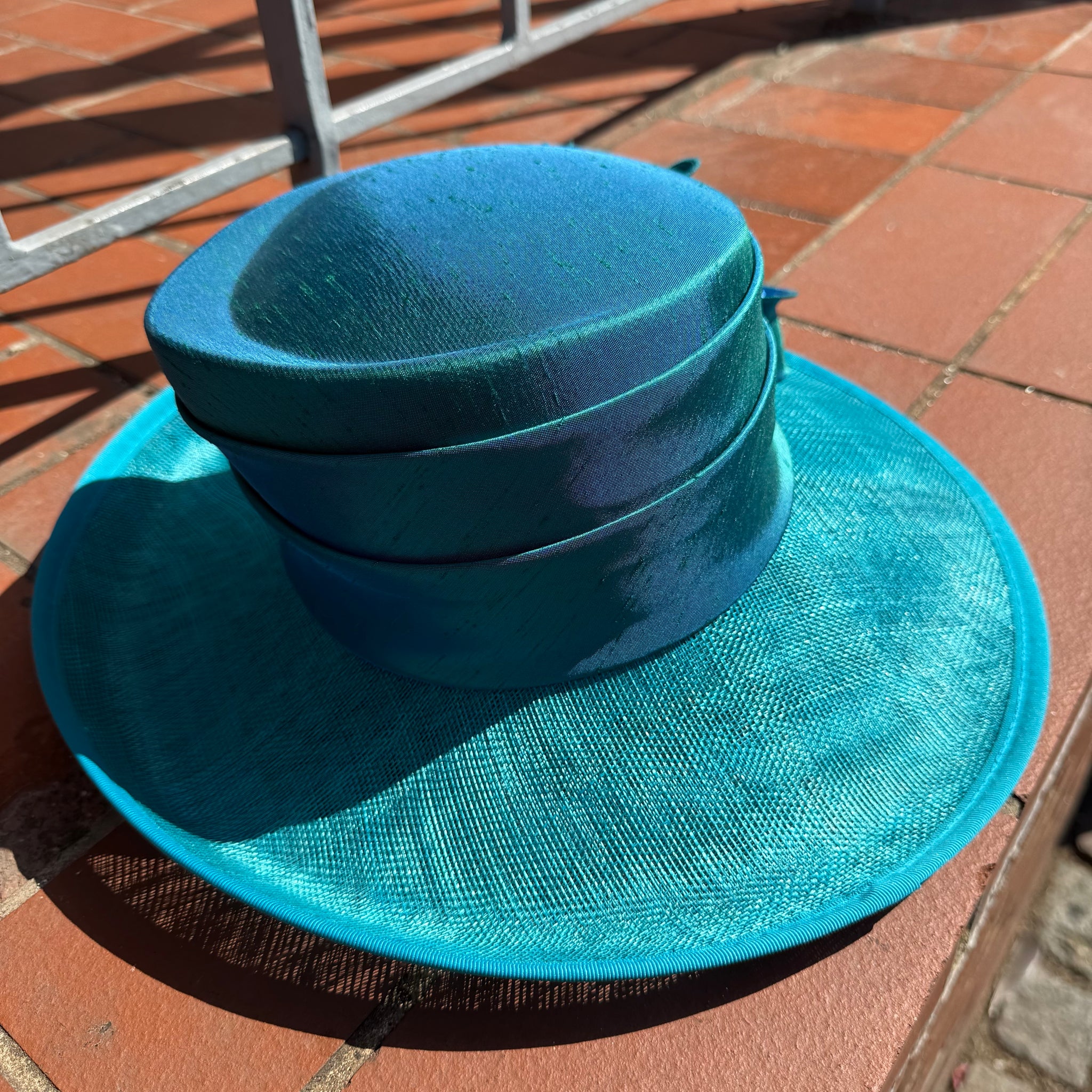 Jessica Turquoise Special Occasion Hat