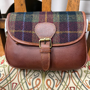 Chloe Leather & Harris Tweed Saddle Bag