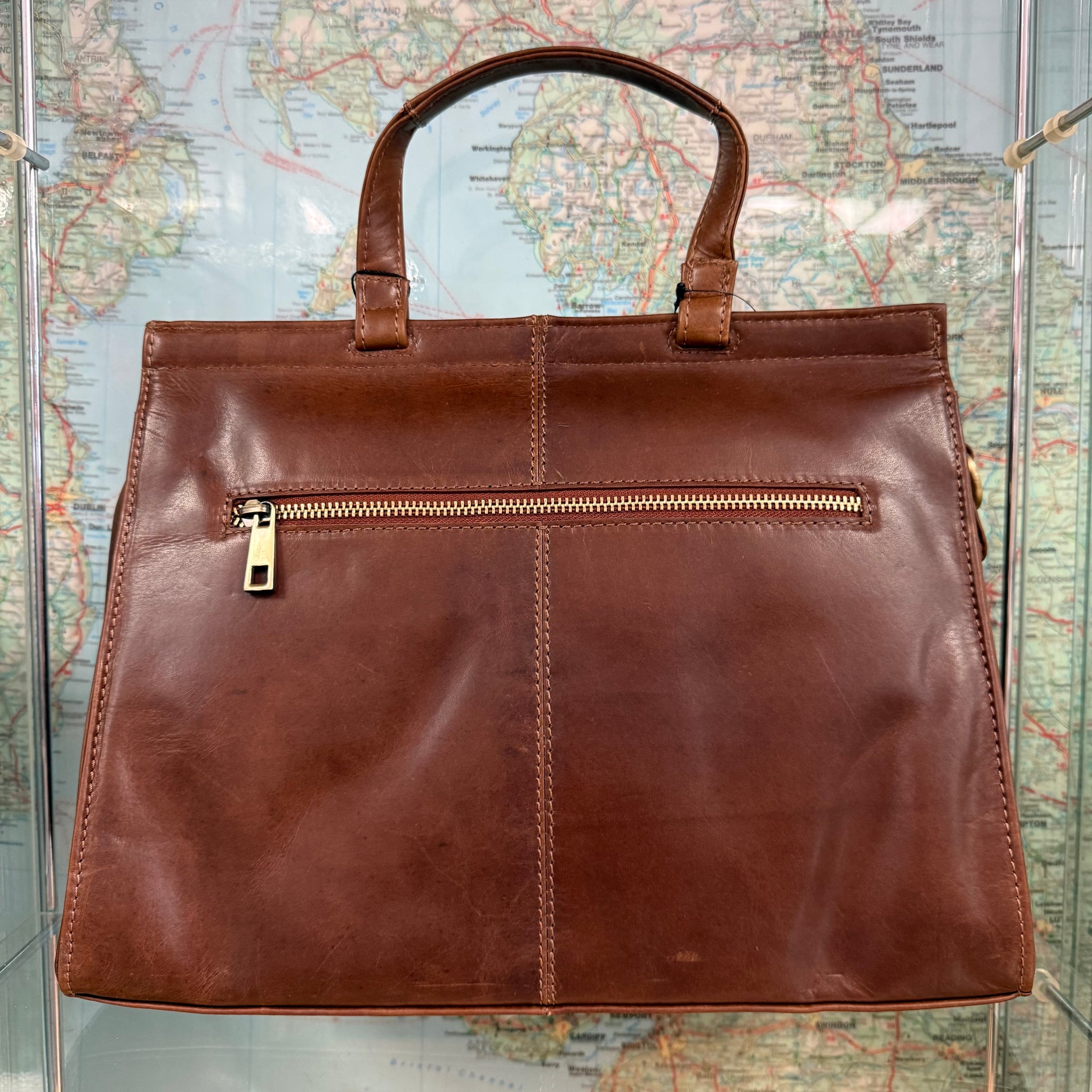 Brigitte Large Leather Grab Bag