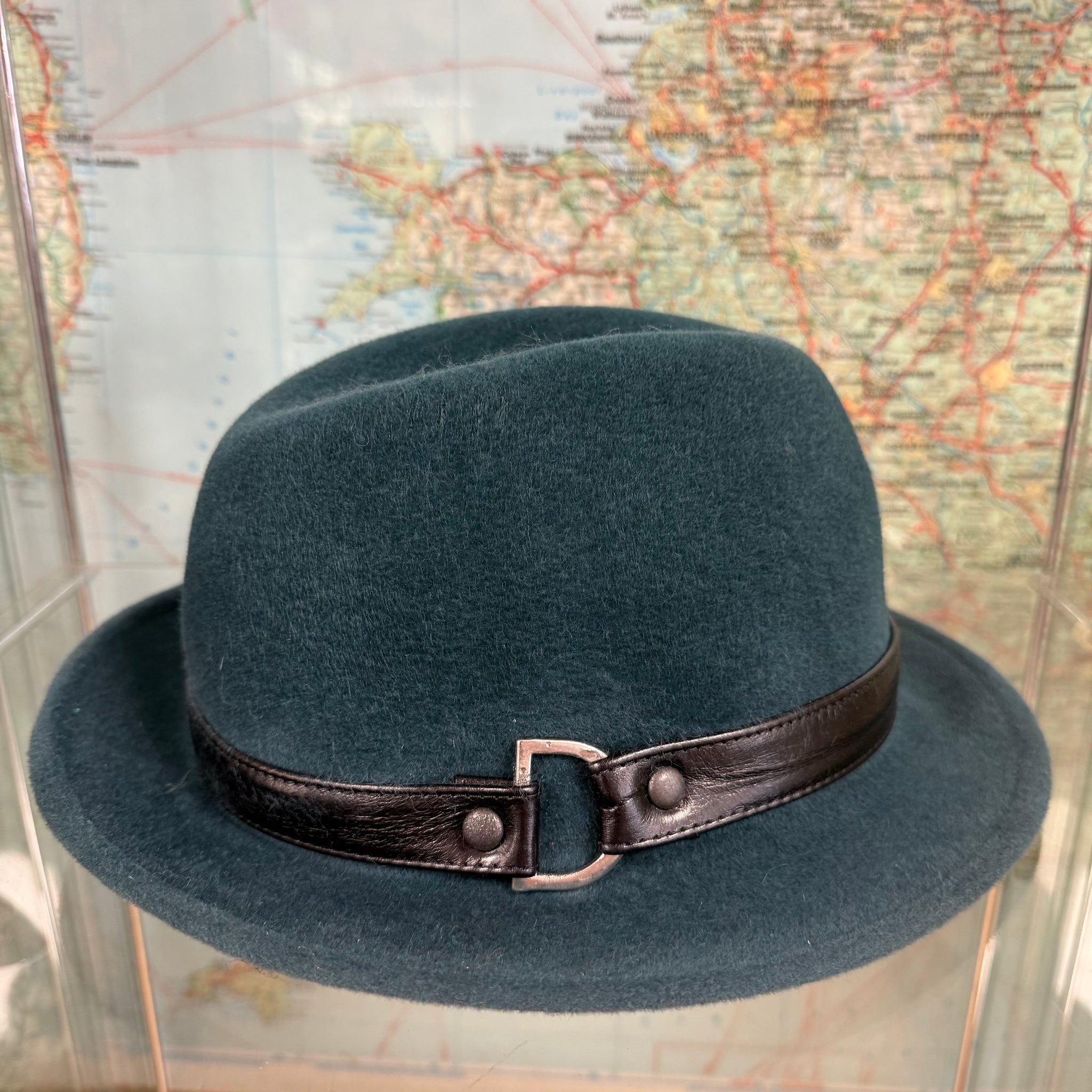 Sea Teal Fur Felt Trilby