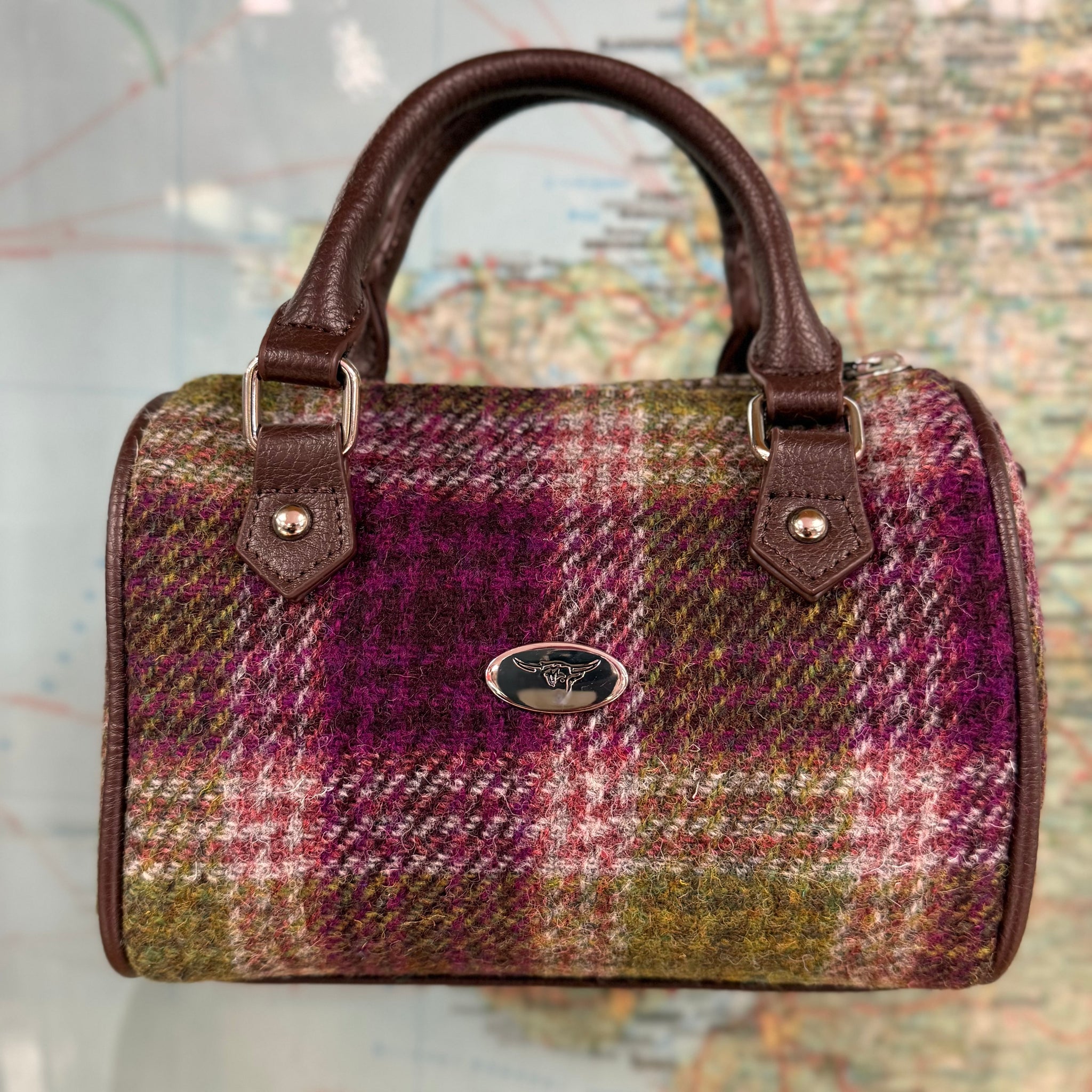 Karrie Harris Tweed Mini Bowling Bag