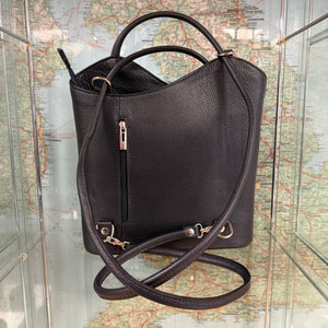 April  Leather Backpack / Shoulder Bag