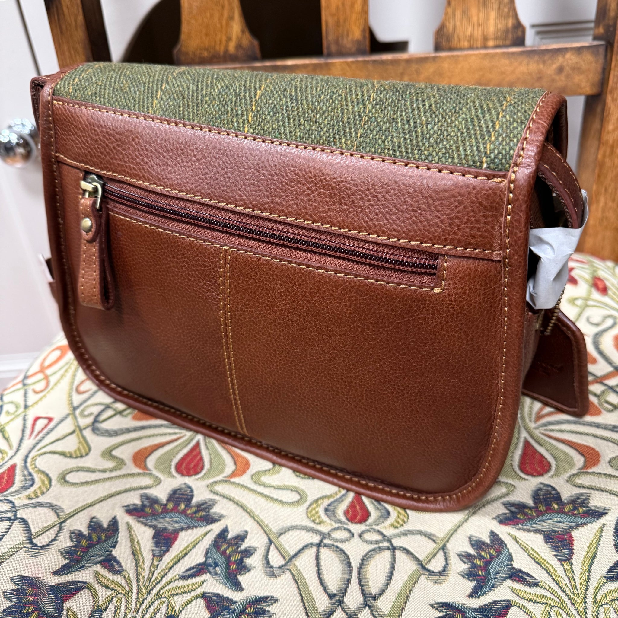 Chloe Leather & Harris Tweed Saddle Bag