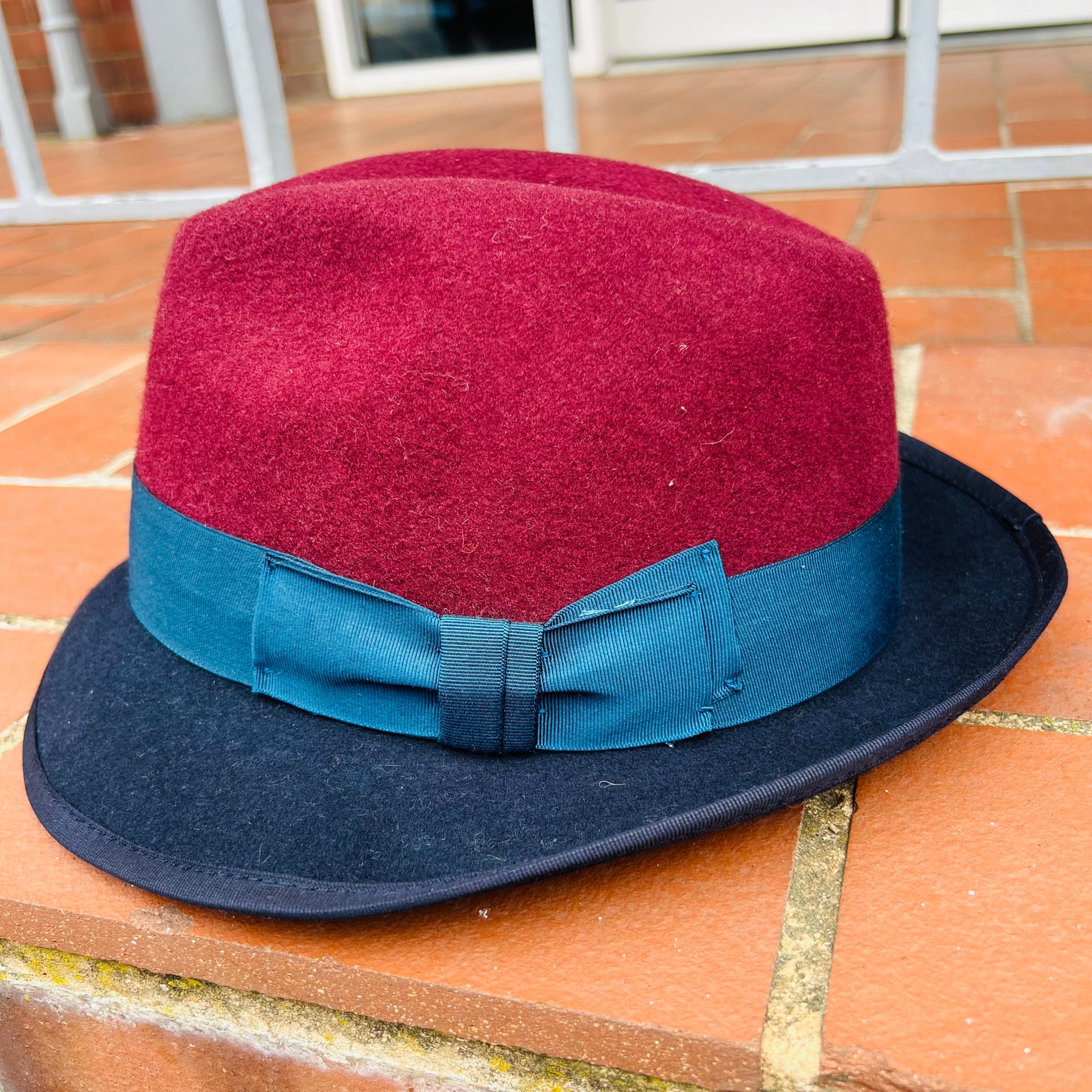 Three Colour Trilby Hat