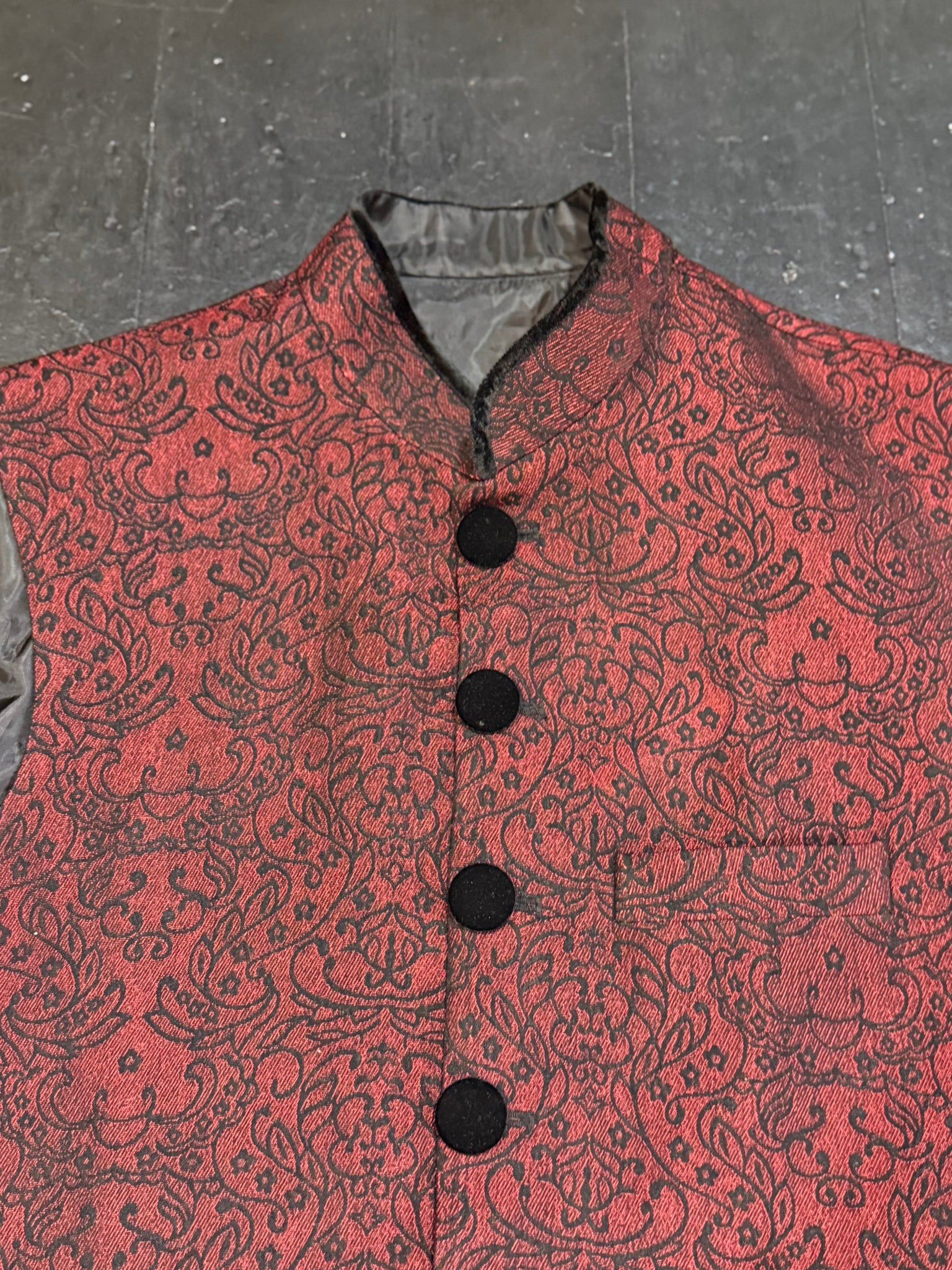 Handmade Mandarin Collar Waistcoat