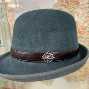 Philip Dark Teal Fur Felt Trilby Hat