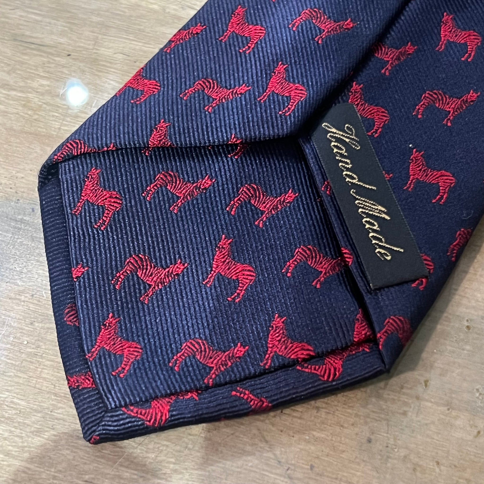 Zebra Silk Tie by  New & Lingwood