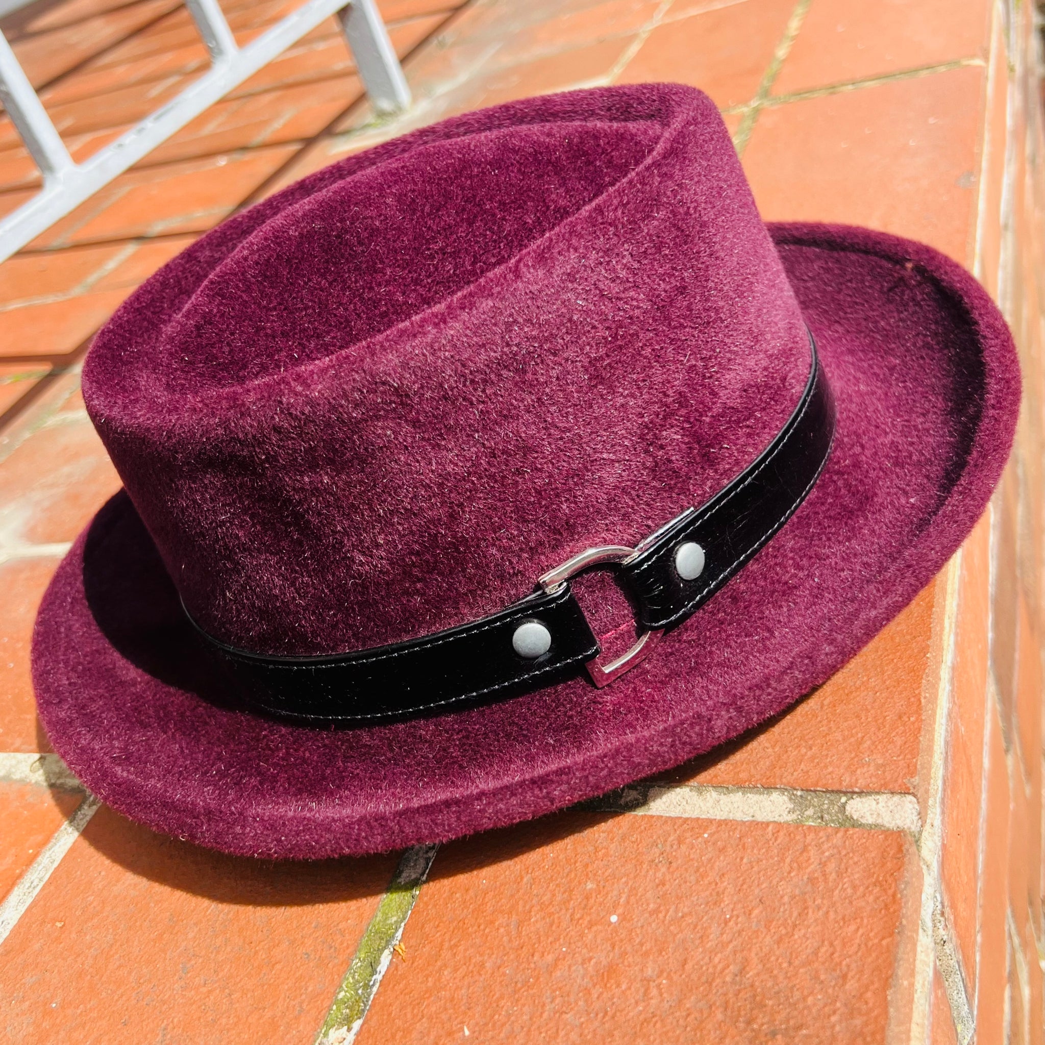 Blackcurrant Fur Felt Pork Pie Hat