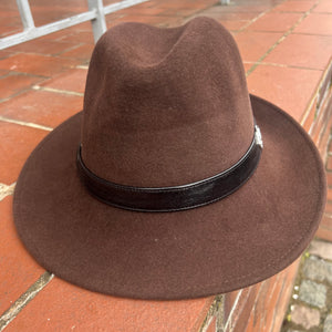 Christie’s Fur Felt Fedora - Chocolate Brown