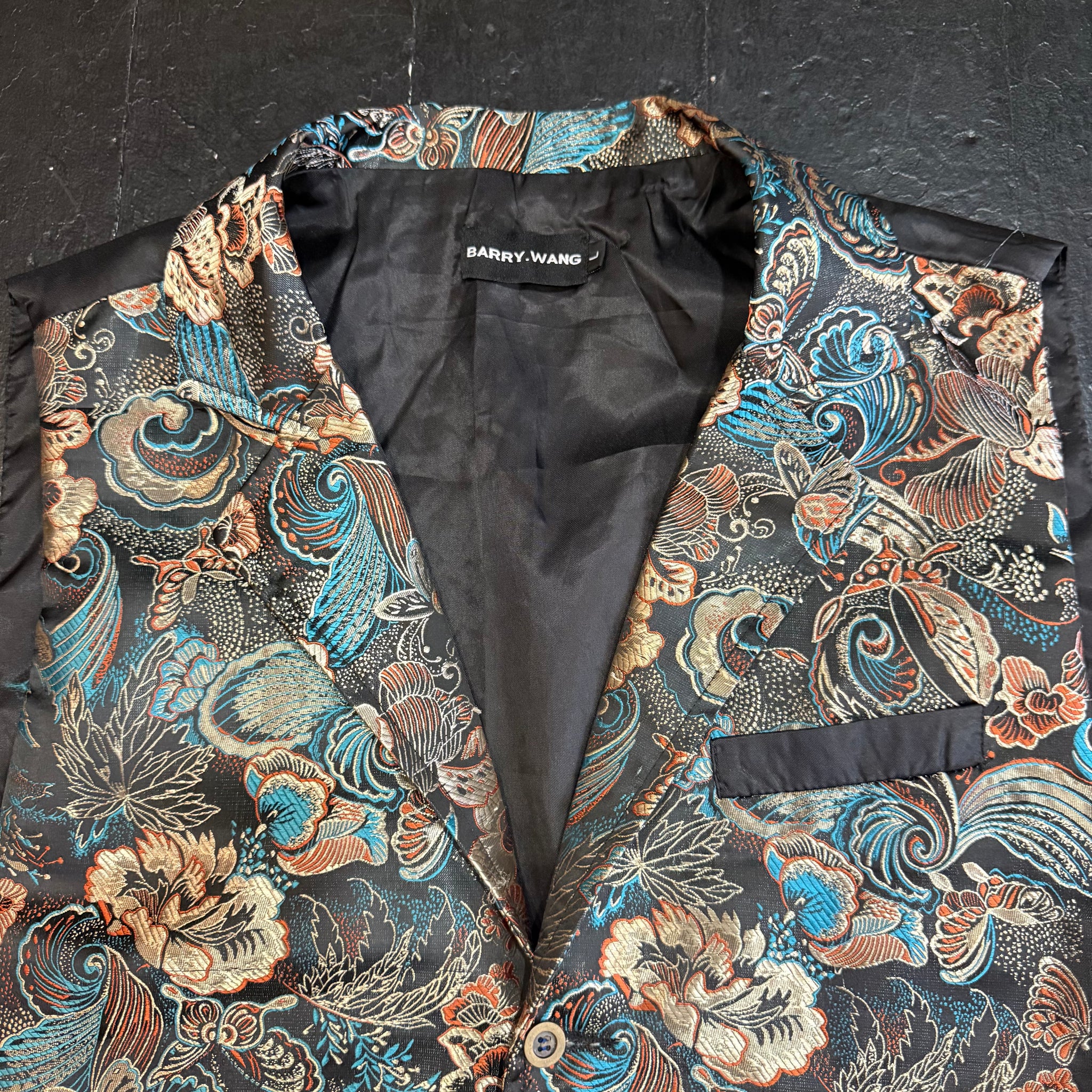 Waistcoat - Gold/Teal/Black (L)