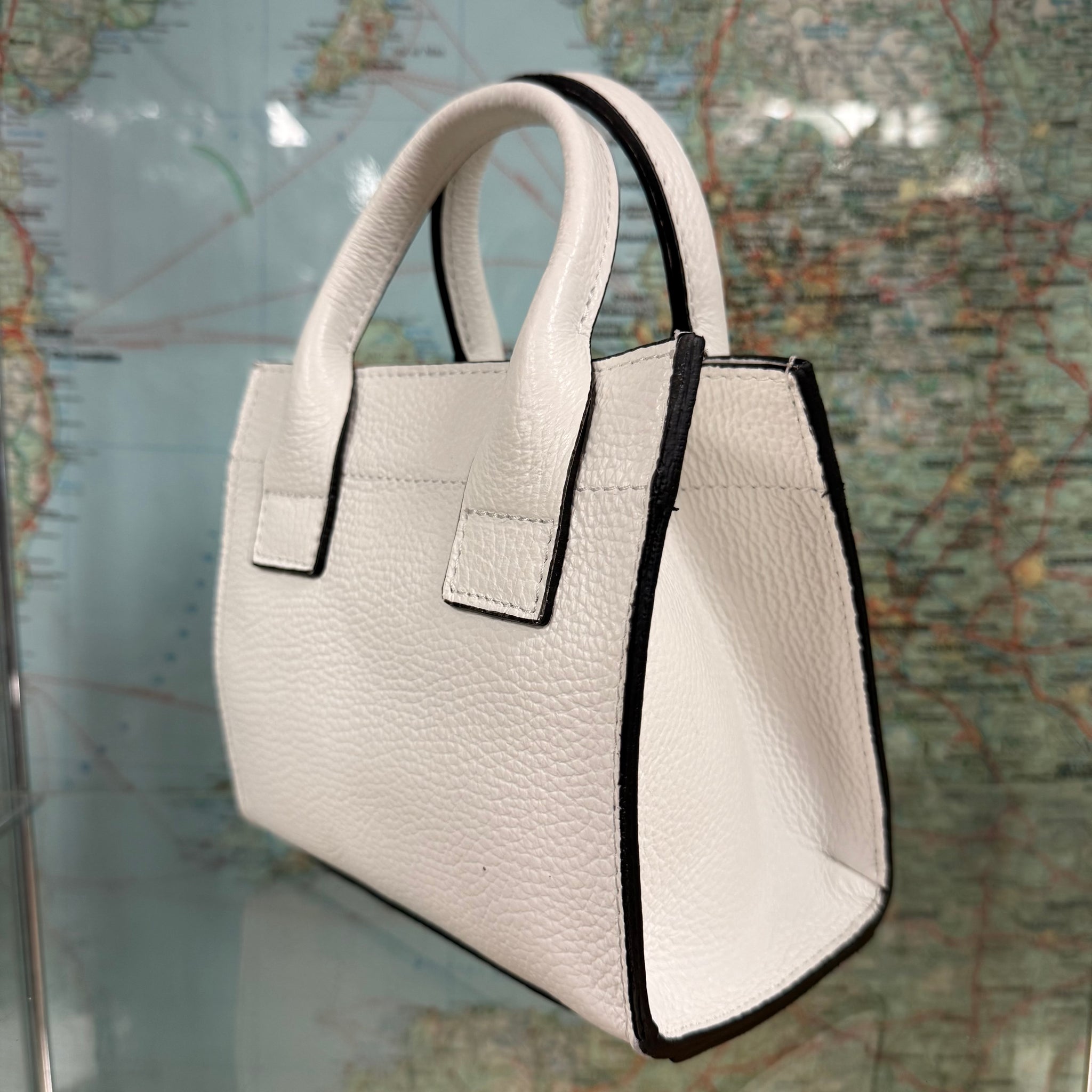 Kelly Square Italian Leather Bag