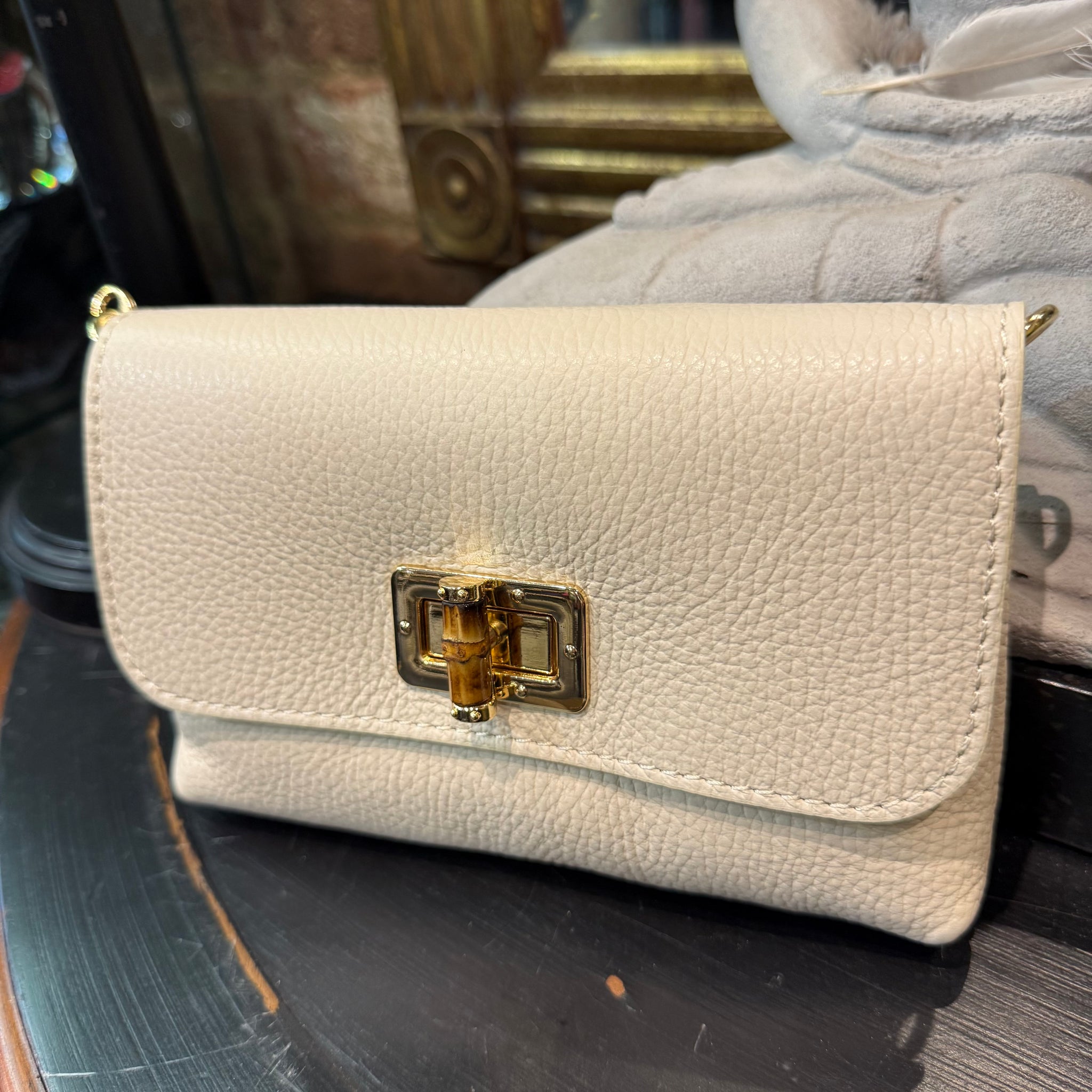 Molly Small Italian Leather Clutch Day/Evening Bag