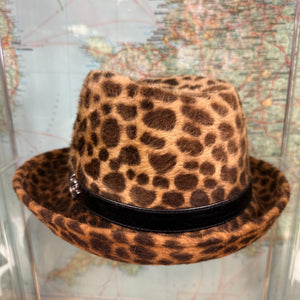 Philip Animal Print Fur Felt Trilby Hat