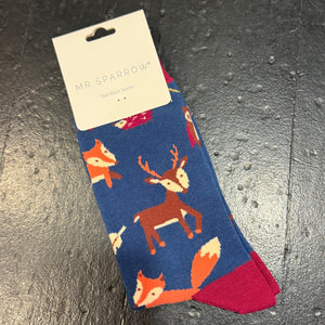Gents Socks - Woodland Animals