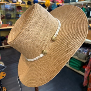 Fiona Round Summer Hat With Cord