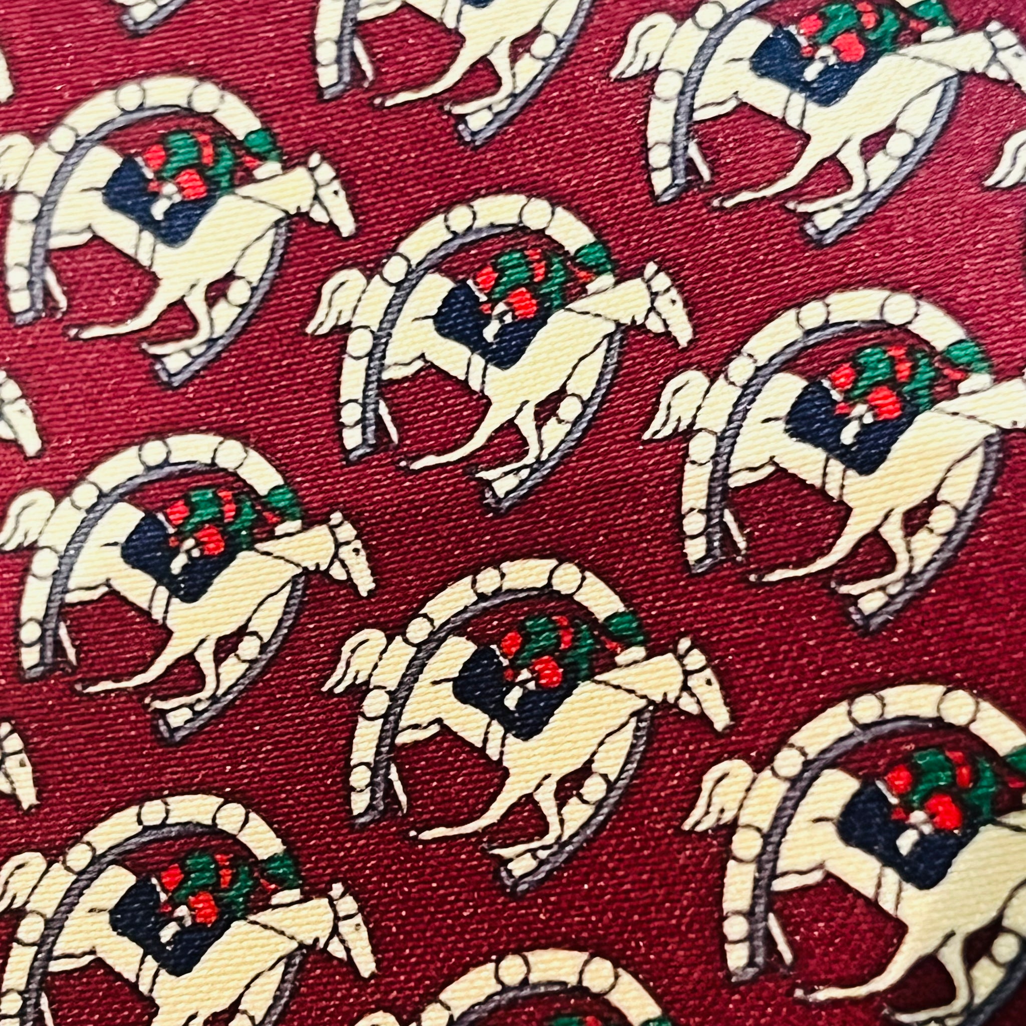 Tie - Silk Horse Racing Design