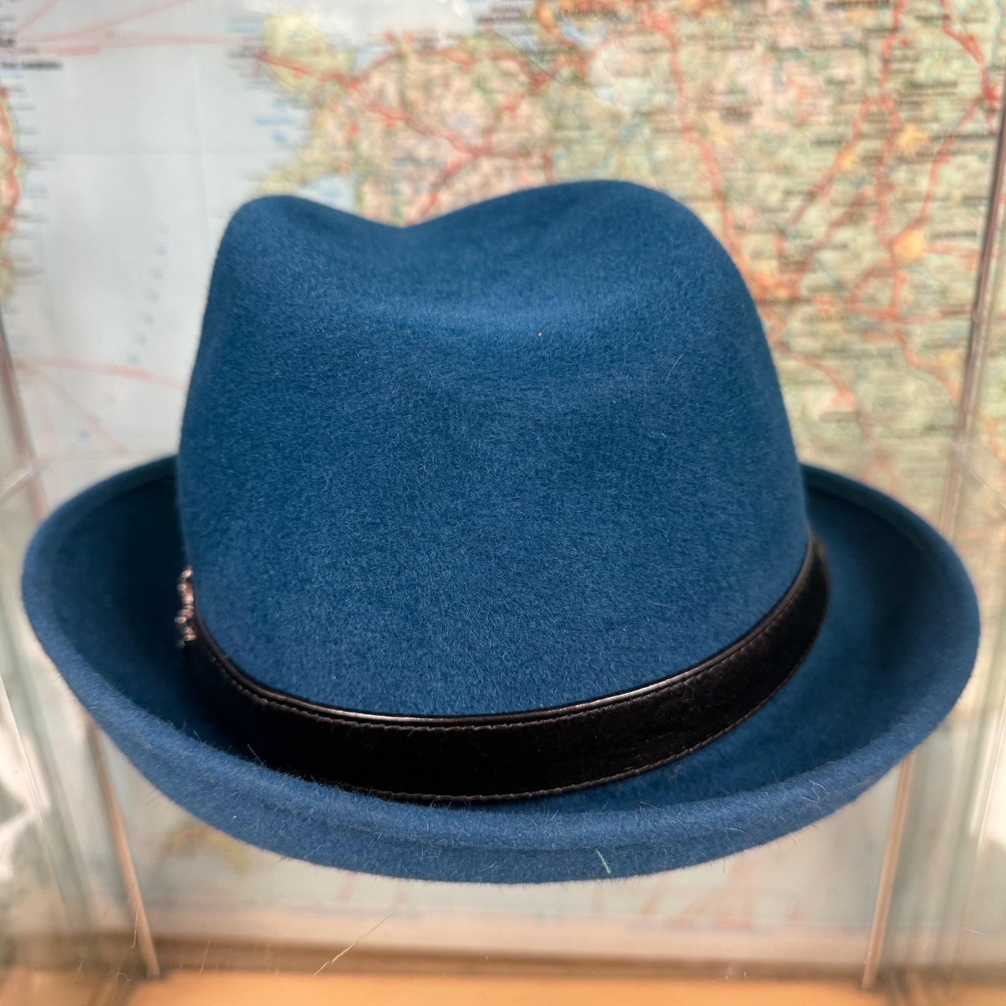 Philip Teal Fur Felt Trilby
