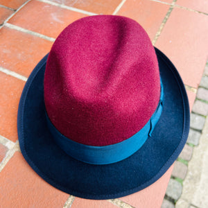 Three Colour Trilby Hat