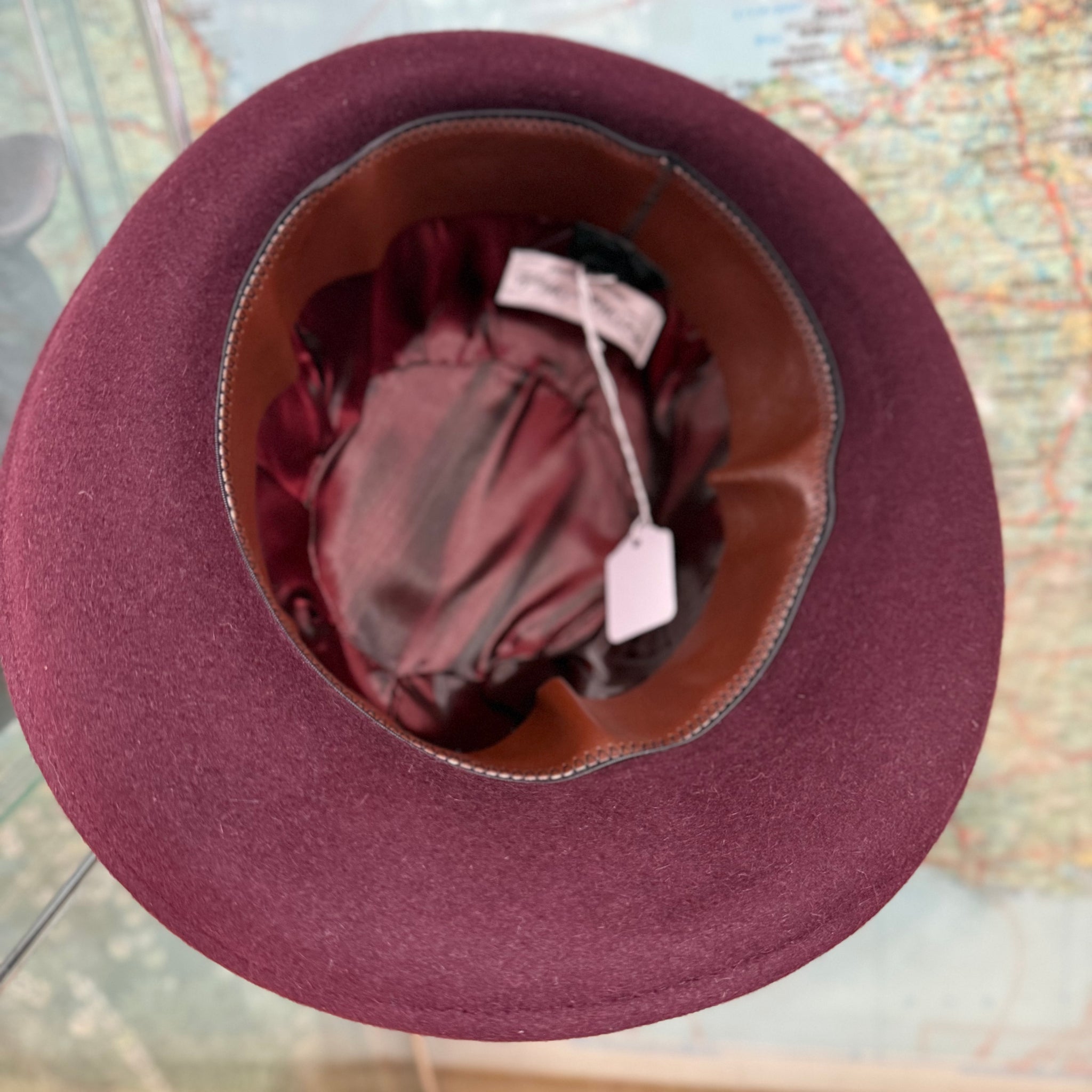Philip Blackberry Fur Felt Trilby Hat
