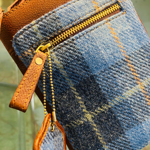 Lisbeth Harris Tweed Leather Phone Bag