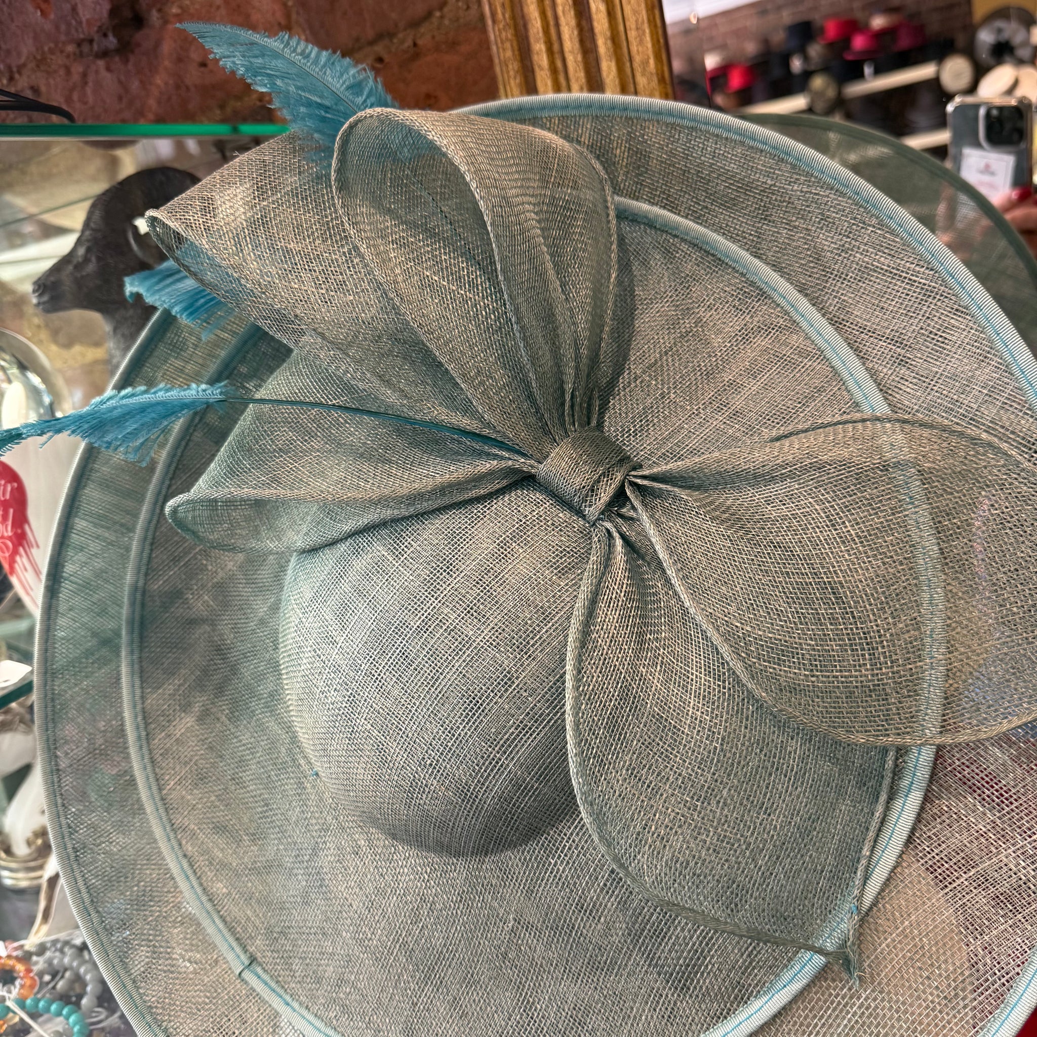 Sinamay Hat with Large Bow