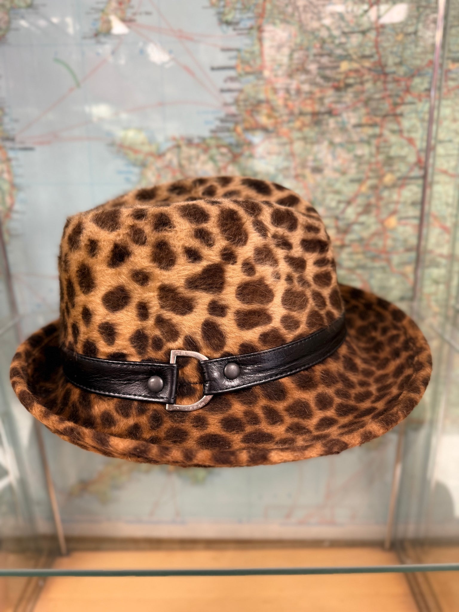 Philip Animal Print Fur Felt Trilby Hat