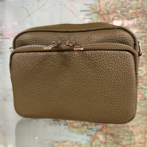 Libby Leather Front Pocket Crossbody Bag