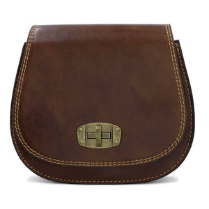 Veronica Leather Saddle Crossbody Bag