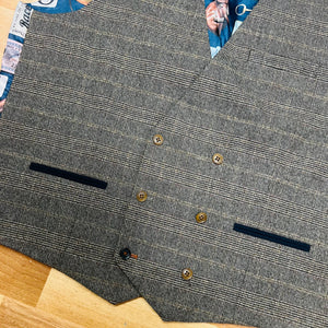 Brown Tweed Waistcoat 46R