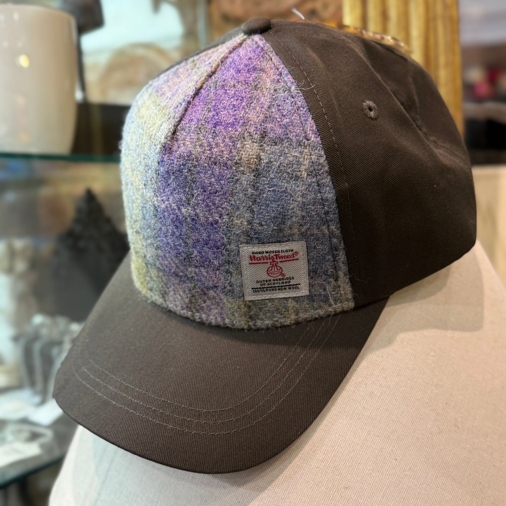 Barnaby Harris Tweed Wool Baseball Cap