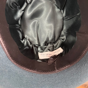 Philip Dark Teal Fur Felt Trilby Hat