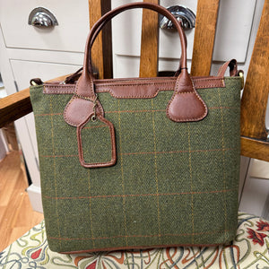 Josephine Harris Tweed & Leather Large Grab Bag