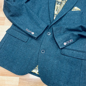 Navy Herringbone Spitalfields Jacket (42R)