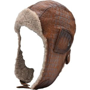 Genuine Leather Moto Trapper Hat