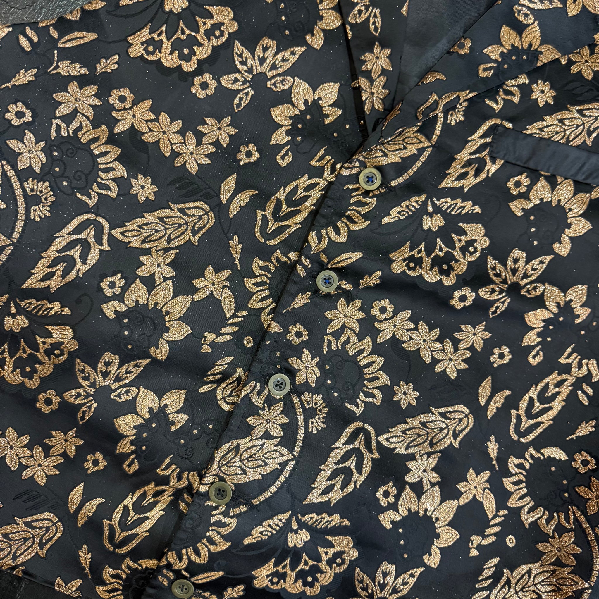 Waistcoat - Black and Rose Gold (L)
