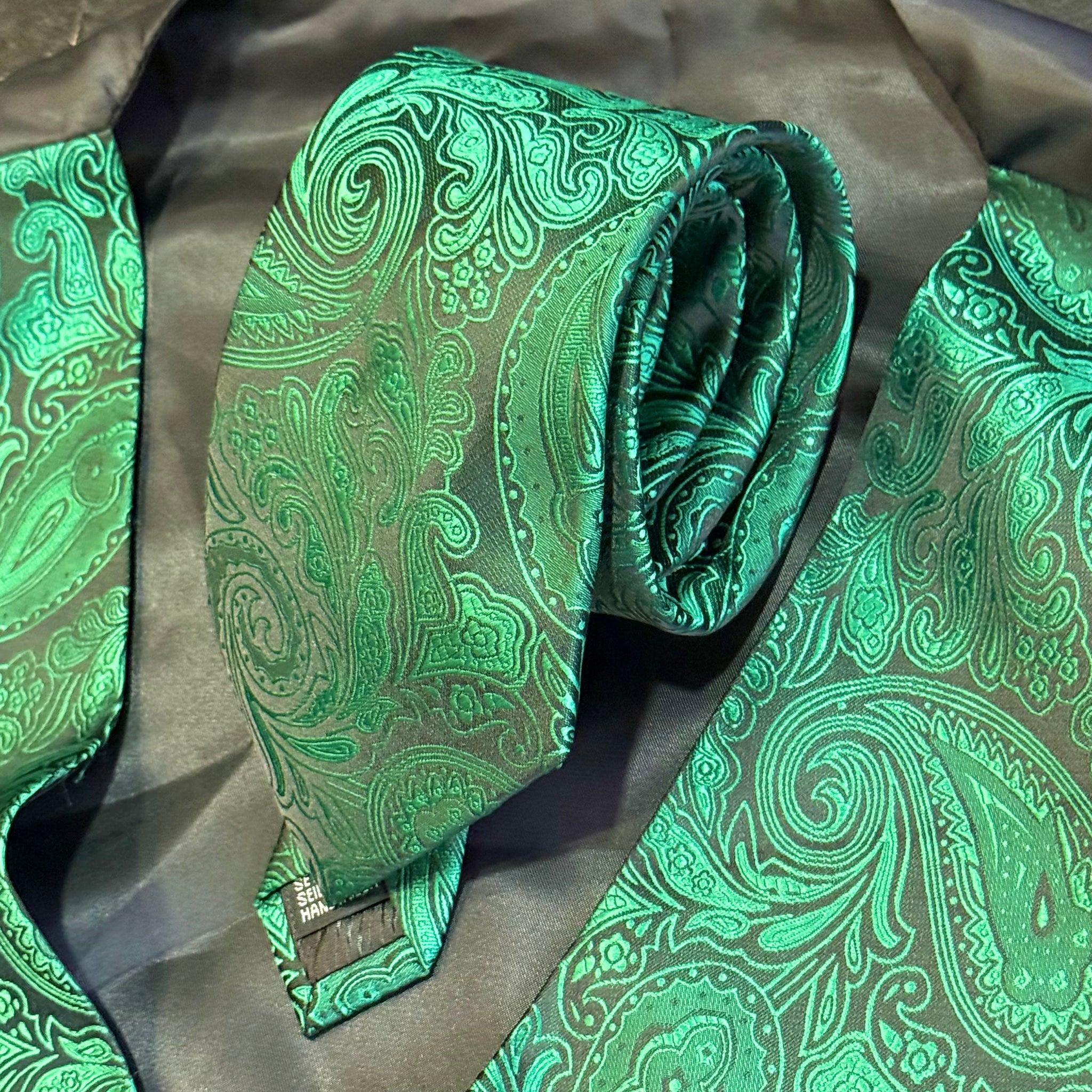 Emerald & Green Waistcoat & Tie & Pocket Square
