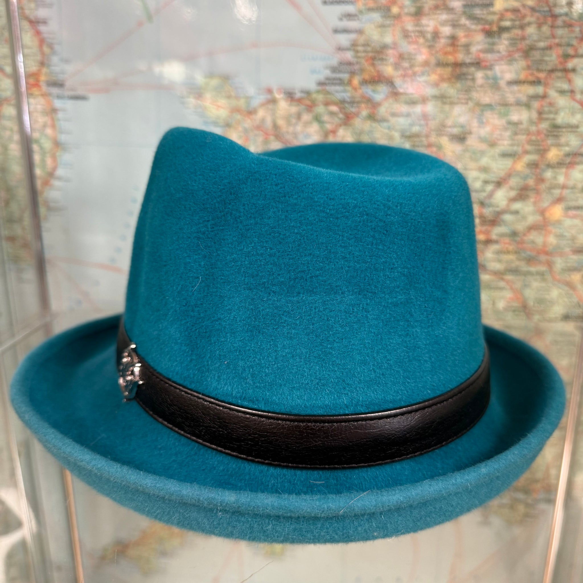 Philip Turquoise Fur Felt Trilby Hat